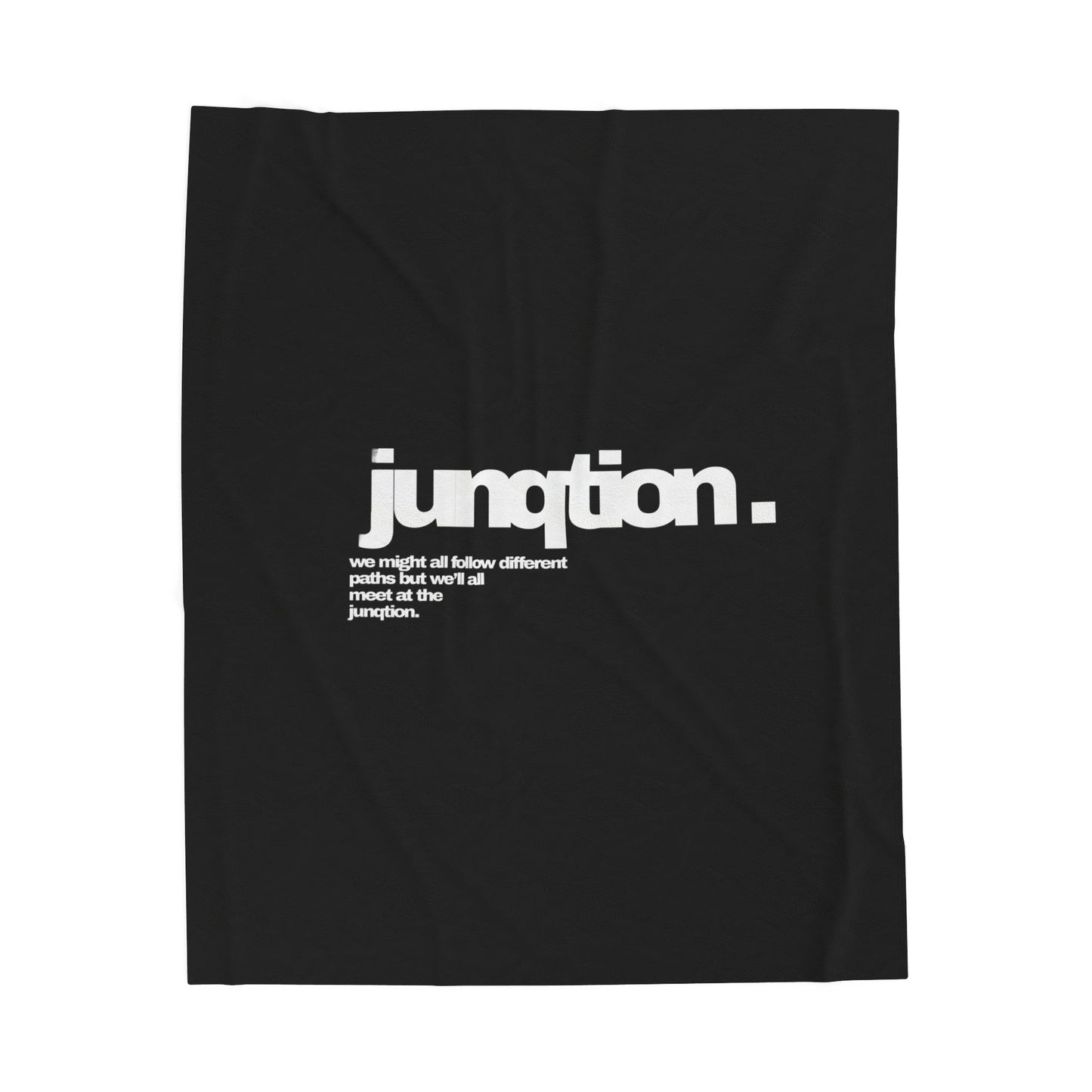 Junqtion. Plush Blanket (black)