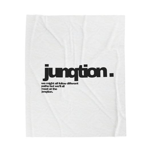 Junqtion. Plush Blanket (white)