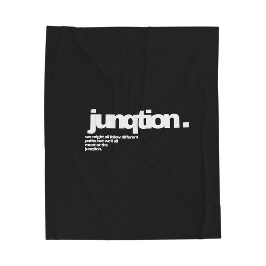 Junqtion. Plush Blanket (black)