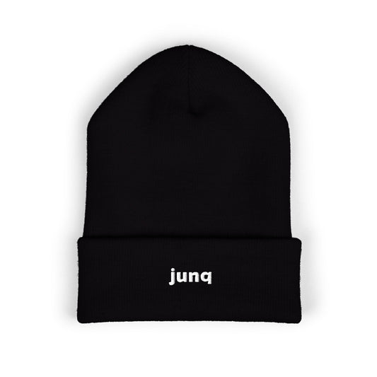 Junq Embroidered logo Beanie (Black)